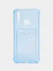 Светло-синий чехол Vivo Y11 / Y12 / Y15 / Y17 с карманом для карт