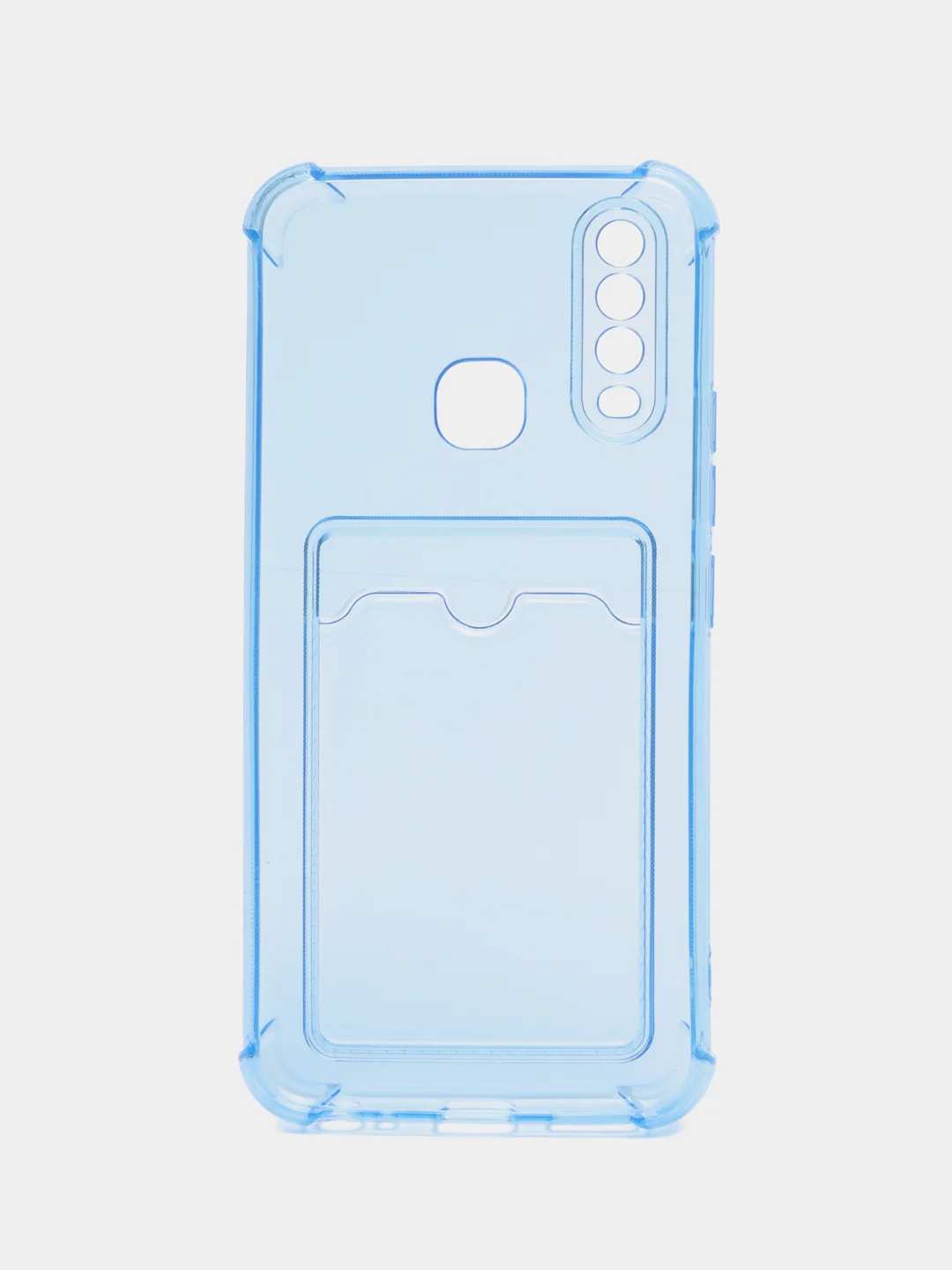 Светло-синий чехол Vivo Y11 / Y12 / Y15 / Y17 с карманом для карт