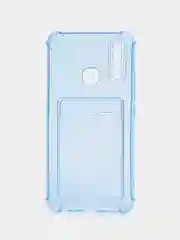 Светло-синий чехол Vivo Y11 / Y12 / Y15 / Y17 с карманом для карт