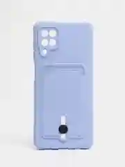 Лавандовый чехол с карманом для Samsung A12, A13, A33, A23, A53 с защитой камеры однотонный