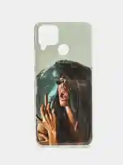 Бежевый меланж чехол для телефона Realme 8 / 8 Pro / 8i / C25 / C25S / C21 / C21Y, с рисунком