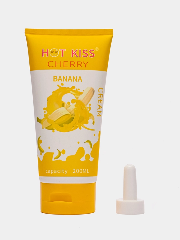 Интимный лубрикант смазка Hot Kiss, на водной основе, для пениса и дилдо, гель-смазка