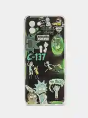 Зеленый чехол для телефона Samsung Galaxy A03, с защитой камеры, с рисунком