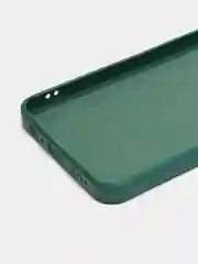 Зеленый чехол для iPhone 11, Realme C35, C31, C33, Honor X7A (2023) однотонный с защитой камеры