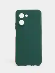Зеленый чехол для iPhone 11, Realme C35, C31, C33, Honor X7A (2023) однотонный с защитой камеры