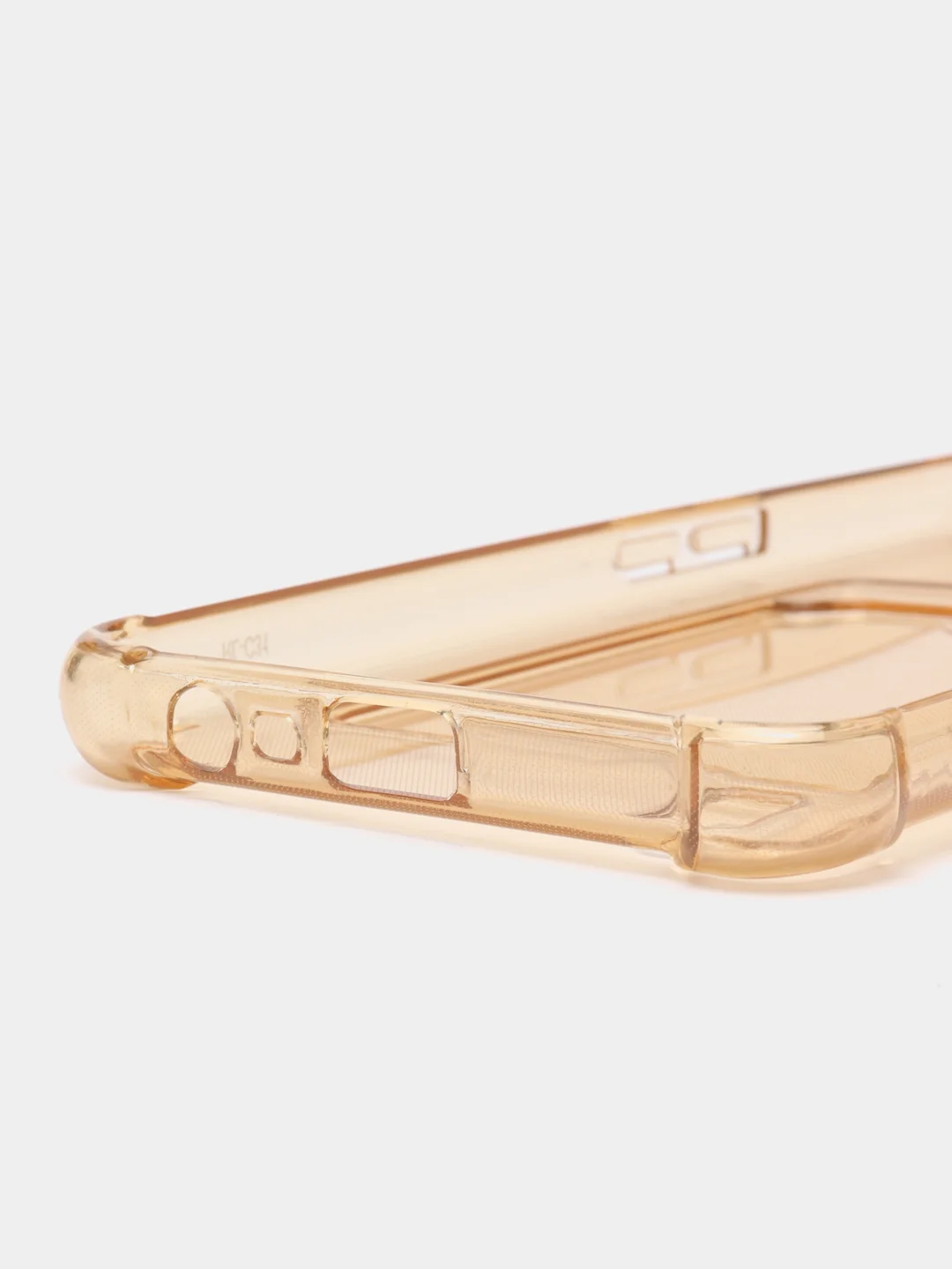 Карамельный силиконовый чехол для Realme C31 (Реалми С31), с карманом для карт, прозрачный