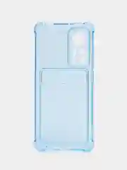 Светло-синий чехол Xiaomi 12 / 12X / Сяоми 12 / 12Х с карманом для карт