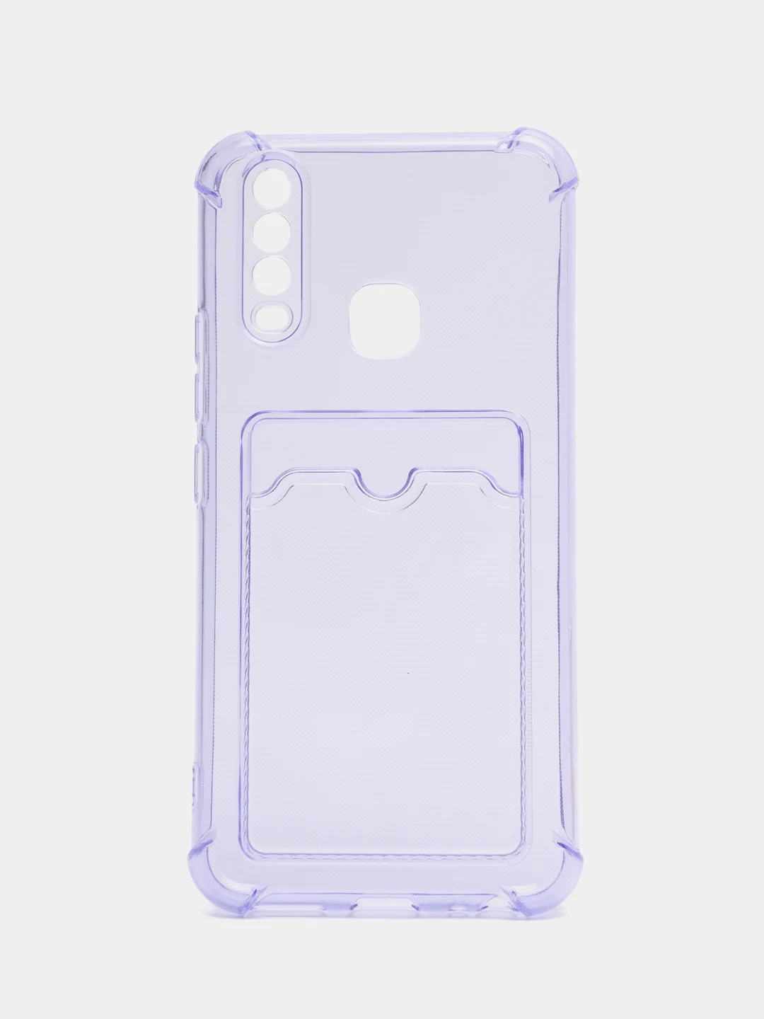 Лавандовый чехол Vivo Y11 / Y12 / Y15 / Y17 с карманом для карт