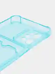 Лазурный силиконовый чехол для Realme C31 (Реалми С31), с карманом для карт, прозрачный