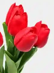 Красный искусственные цветы "Тюльпаны", 3 / 5 штук