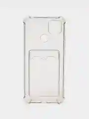 Хром силиконовый чехол Xiaomi Redmi 9C 10A Сяоми Редми 9С 10А, с карманом для карт, прозрачный