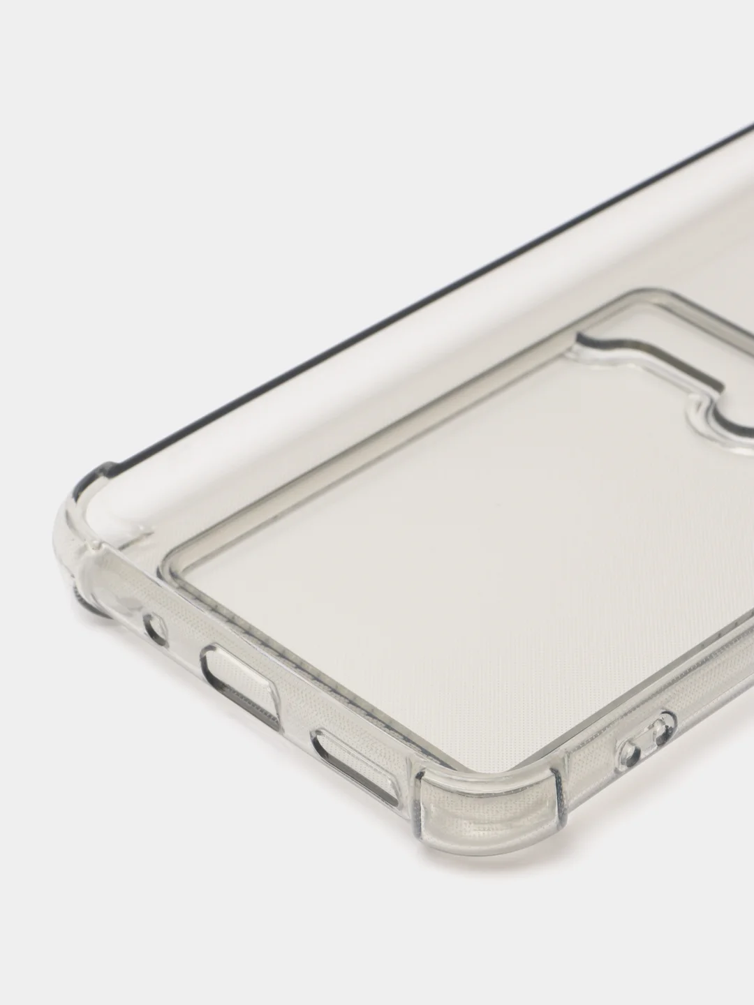 Хром силиконовый чехол Xiaomi Redmi 9C 10A Сяоми Редми 9С 10А, с карманом для карт, прозрачный