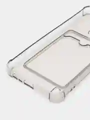 Хром чехол Realme C21Y Realme C25Y Реалми С21у С25у с карманом для карт, прозрачный