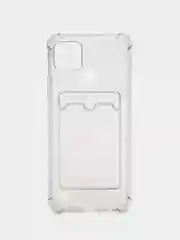 Хром чехол Realme C21Y Realme C25Y Реалми С21у С25у с карманом для карт, прозрачный