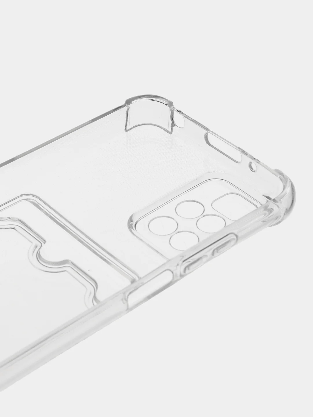Прозрачный чехол для Xiaomi Redmi 10 (Редми 10), с карманом для карт