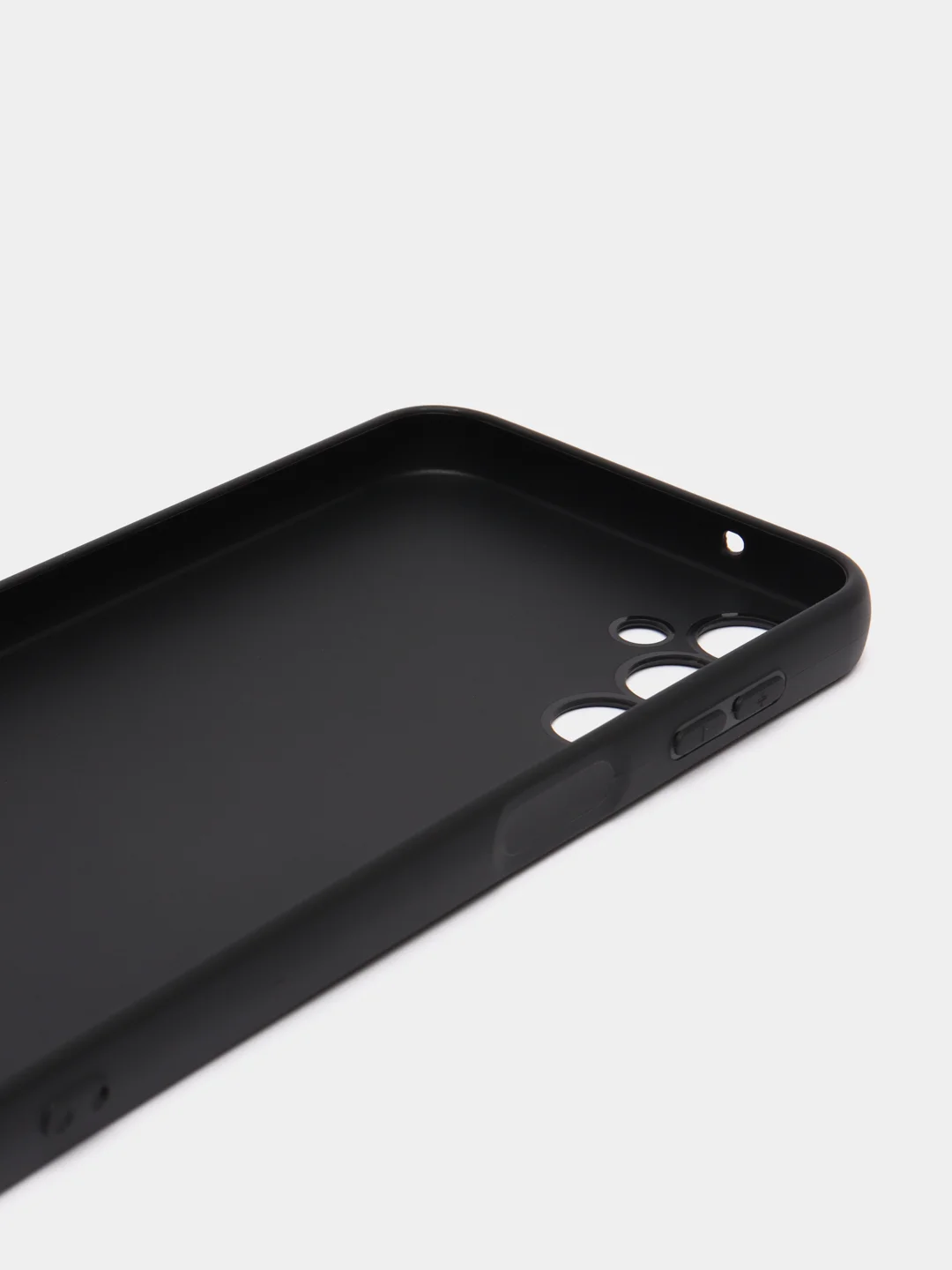 Черный чехол Samsung Galaxy A14 (Самсунг Галакси А14), прозрачный, силиконовый