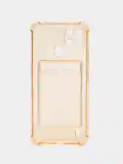 Карамельный чехол Realme C21Y Realme C25Y Реалми С21у С25у с карманом для карт, прозрачный