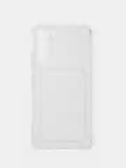 Прозрачный чехол для Samsung Galaxy S22 / S22 Plus / S22 Ultra, с карманом для карт прозрачный