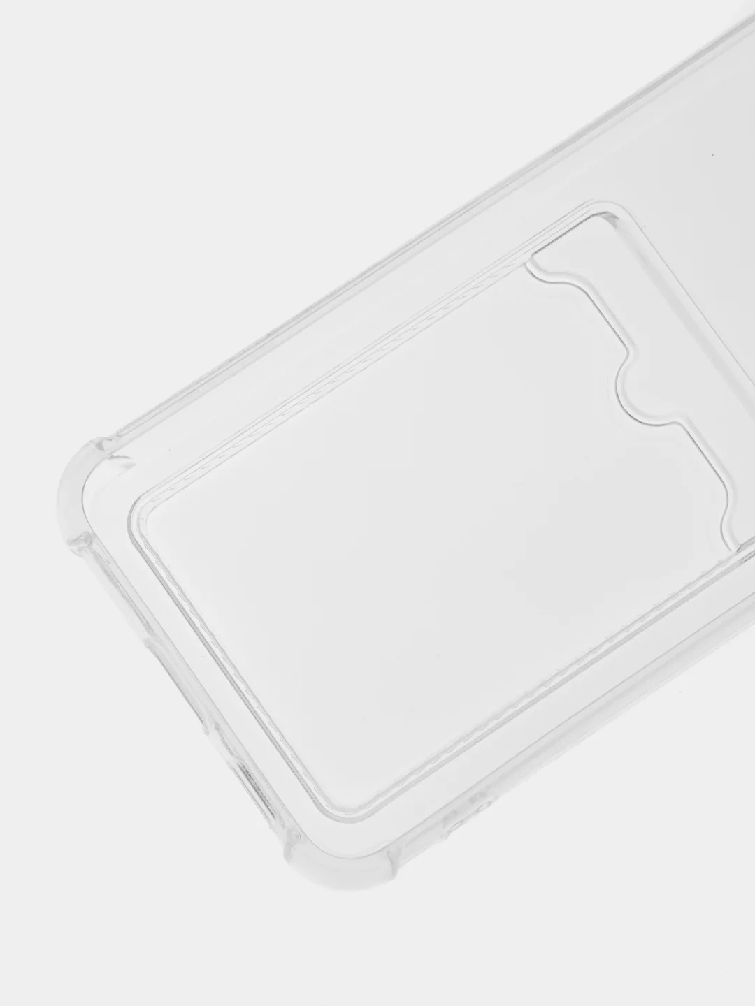 Прозрачный чехол для Samsung Galaxy S22 / S22 Plus / S22 Ultra, с карманом для карт прозрачный