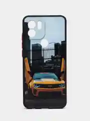 Золотой чехол с рисунком на Xiaomi Redmi A1+, Xiaomi Redmi A2+ и Poco C51 (Сяоми Редми А1+/A2+)