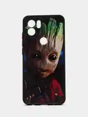 Терракотовый чехол с рисунком на Xiaomi Redmi A1+, Xiaomi Redmi A2+ и Poco C51 (Сяоми Редми А1+/A2+)