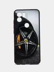 Серебряный чехол с рисунком на Xiaomi Redmi A1+, Xiaomi Redmi A2+ и Poco C51 (Сяоми Редми А1+/A2+)