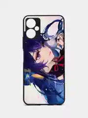 Фиолетовый чехол с рисунком на Tecno Spark 9 Pro (Текно Спарк 9 Pro)