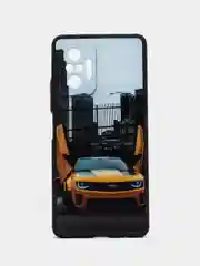 Золотой чехол с рисунком на Xiaomi Redmi Note 10 Pro (Сяоми Редми Нот 10 Про)