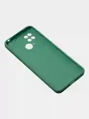 Зеленый чехол для Redmi 10C матовый, с дополнительной защитой камеры