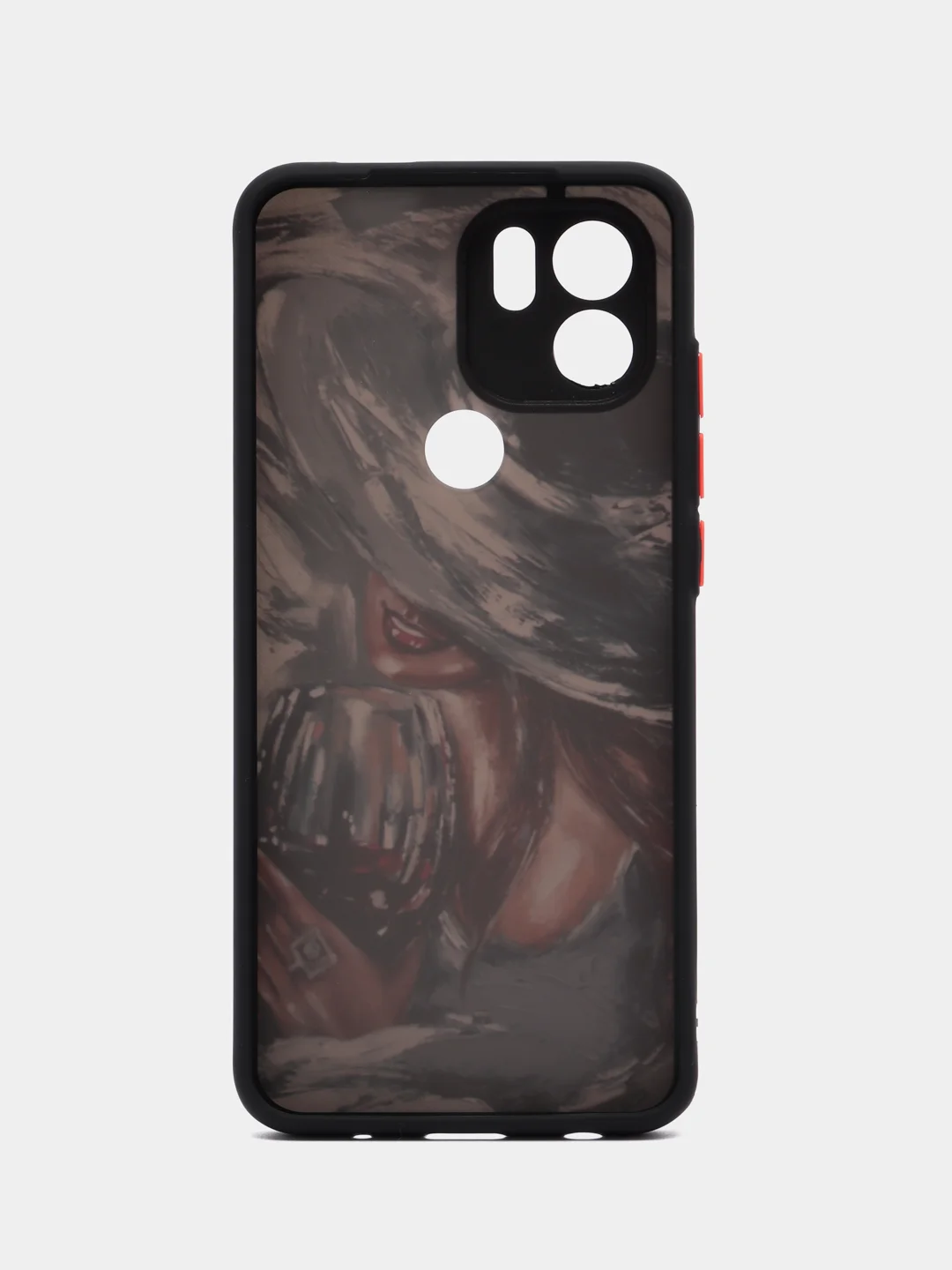Серый меланж чехол с рисунком на Xiaomi Redmi A1+, Xiaomi Redmi A2+ и Poco C51 (Сяоми Редми А1+/A2+)