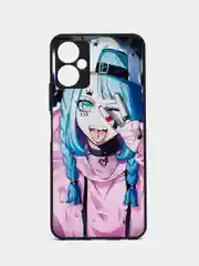 Сиреневый чехол с рисунком на Tecno Spark 9 Pro (Текно Спарк 9 Pro)