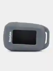 Серый чехол для брелка сигнализации StarLine A62, A92, A64, A94, T94, V62 Moto силикон