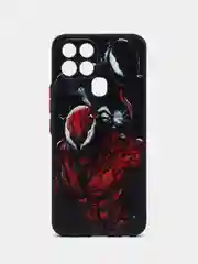Багровый чехол с рисунком на Infinix Smart 6 и Smart 6 HD (Инфиникс Смарт 6 и Смарт 6 HD)