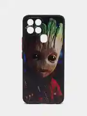 Терракотовый чехол с рисунком на Infinix Smart 6 и Smart 6 HD (Инфиникс Смарт 6 и Смарт 6 HD)