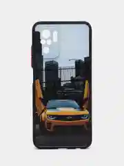 Золотой чехол с рисунком на Poco M5s, Xiaomi Redmi Note 10 и Note 10S (Поко М5с и Редми Нот 10)