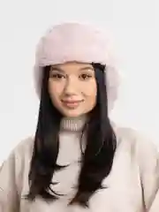 Белый шапка ушанка унисекс