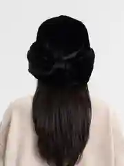 Черный шапка ушанка унисекс