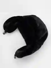 Черный шапка ушанка унисекс