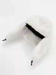 Белый шапка ушанка унисекс