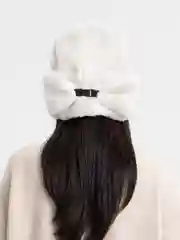 Белый шапка ушанка унисекс