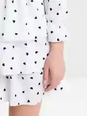 Молочный платье женское с сердечками Tiffan