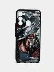 Серый меланж чехол с рисунком на Tecno Spark 8C и Tecno Go 2022 (Текно Спарк 8С и Текно Го 2022)