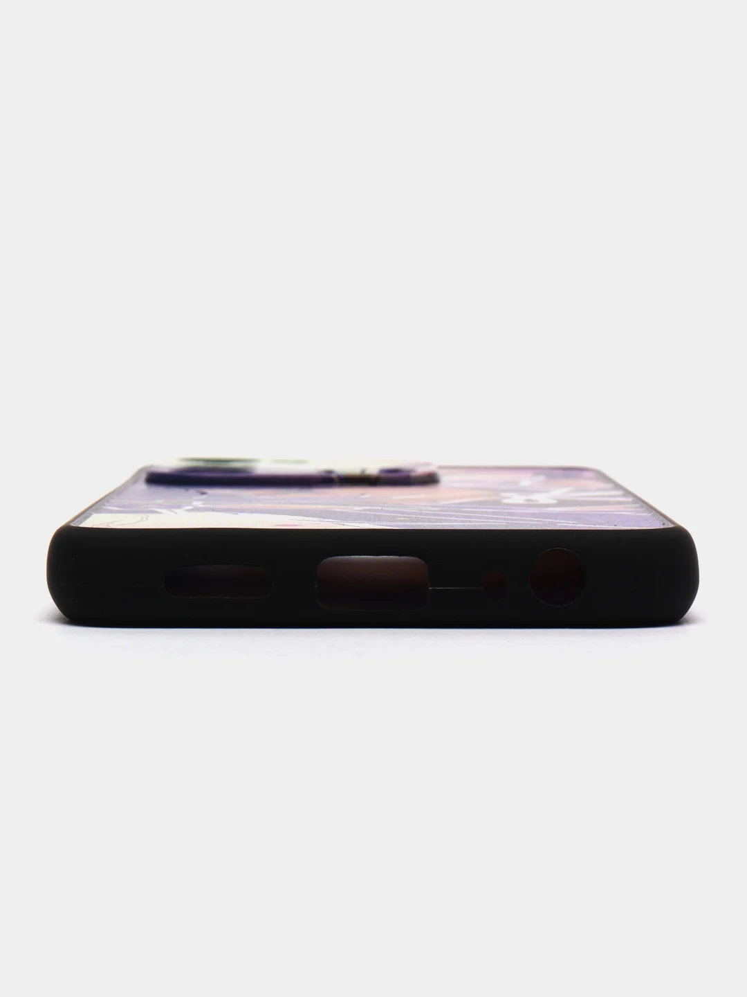 Фиолетовый чехол с рисунком на Tecno Spark 8C и Tecno Go 2022 (Текно Спарк 8С и Текно Го 2022)