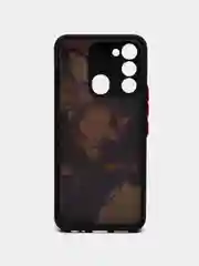 Фиолетовый чехол с рисунком на Tecno Spark 8C и Tecno Go 2022 (Текно Спарк 8С и Текно Го 2022)