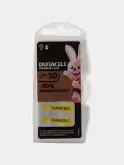 Элемент питания Duracell ZA10, для слуховых аппаратов воздушно-цинковый, PR70, AC10, DA230