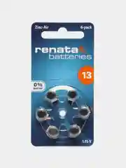 Элемент питания (батарейка/таблетка Renata ZA13 для слуховых аппаратов PR48, AC13, 1.45 В