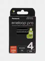 Аккумуляторы Panasonic Eneloop Pro, 2500 mAh, 4 штуки, AA, BK-3HCDE/4BE