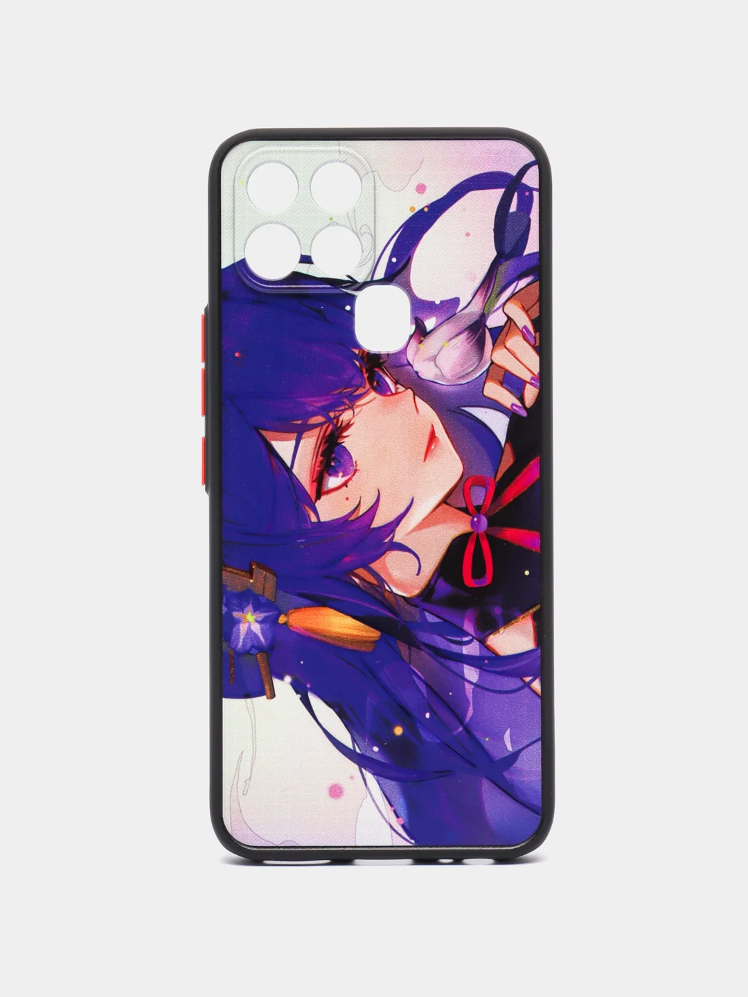 Фиолетовый чехол с рисунком на Infinix Smart 6 и Smart 6 HD (Инфиникс Смарт 6 и Смарт 6 HD)
