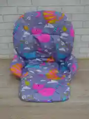 Карамельный универсальный чехол на стульчик для кормления.