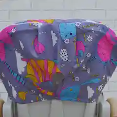 Карамельный универсальный чехол на стульчик для кормления.